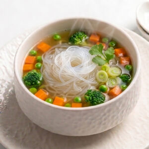 Sopa fideo co verduras